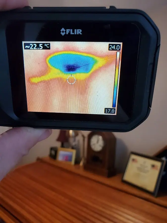 Thermal imaging inspection for water damage in Winchester